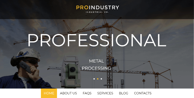 ProIndustry: A Sleek Quarry Website Template