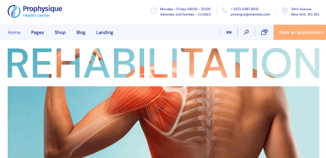 ProPhysique: A Creative Healthcare WordPress Theme