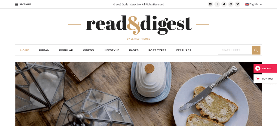 Read&Digest - An Exceptional News Portal Website Design