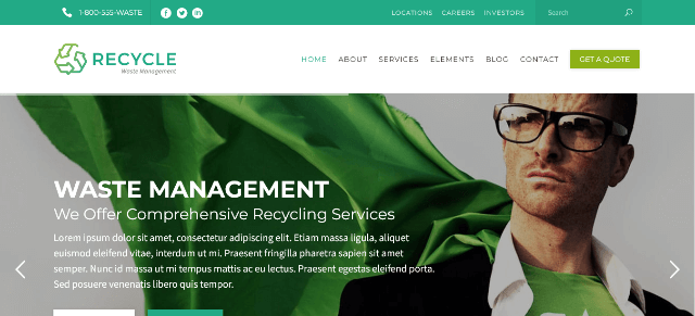 The Recycleer: A Robust Junk Removal WordPress Theme