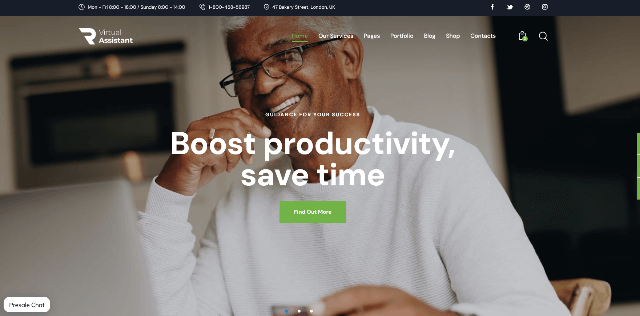 Revirta: A Clean Digital Employee Website Template