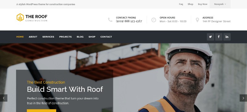 Roof: A Stylish Building Contractor Templates