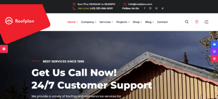 Roofing WordPress Themes