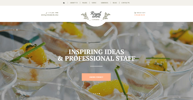 Royal Event: A Funational Culinary WordPress Theme