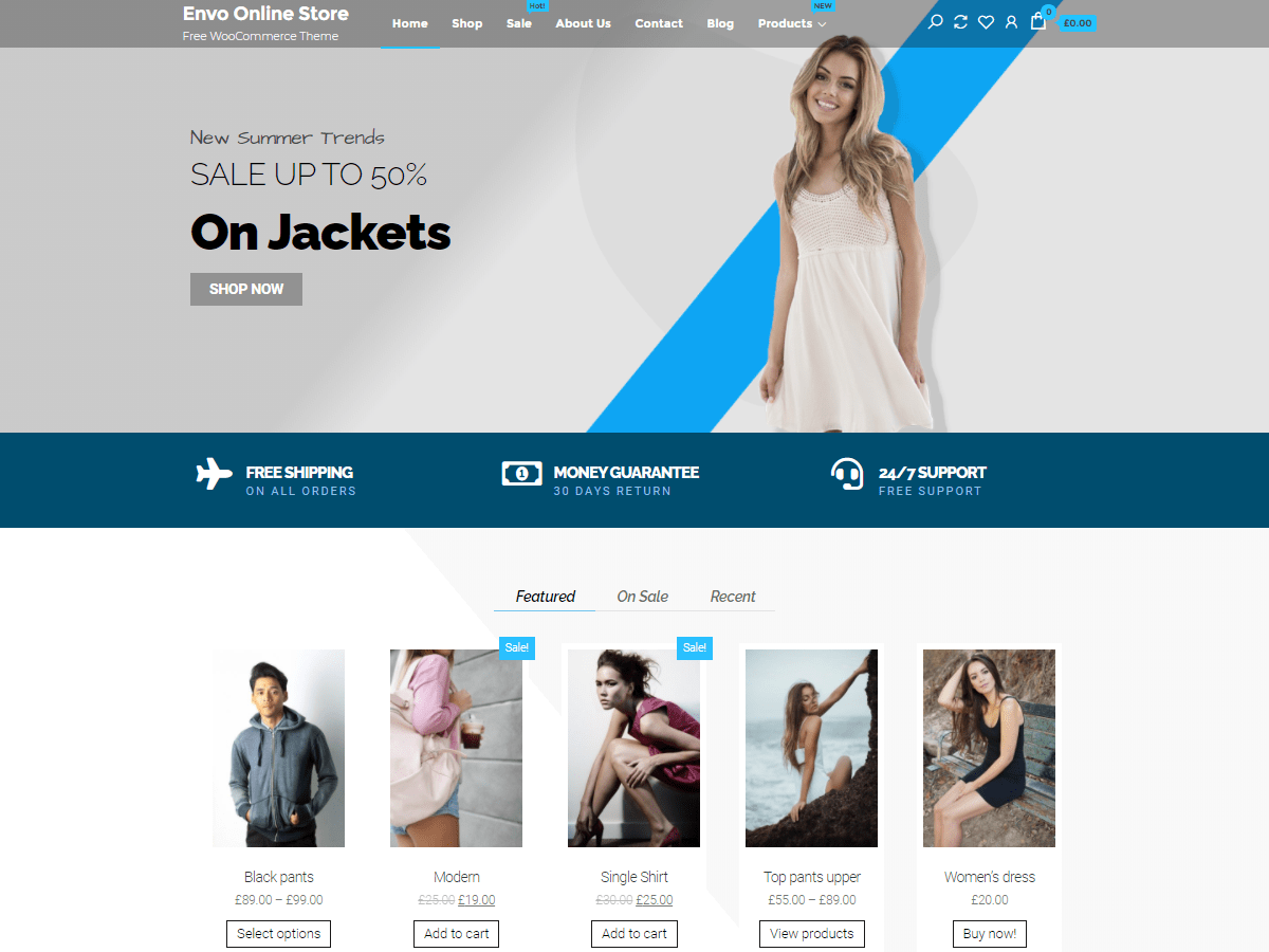Envo: Free eShop WordPress Template