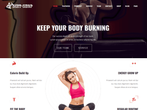 Diet-Shop WordPress Gym Theme