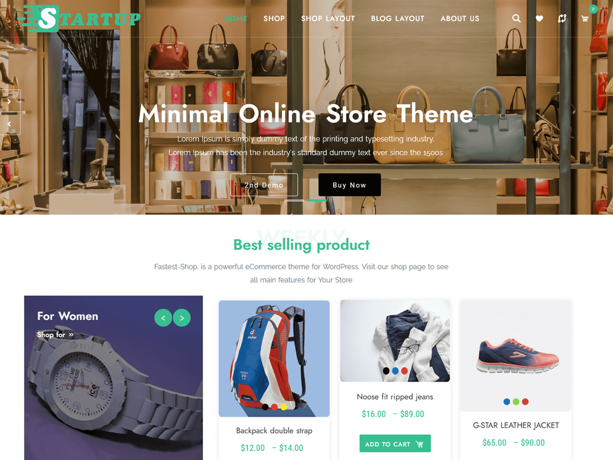 Apparel Store Website Template