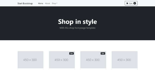 Shop Homepage
