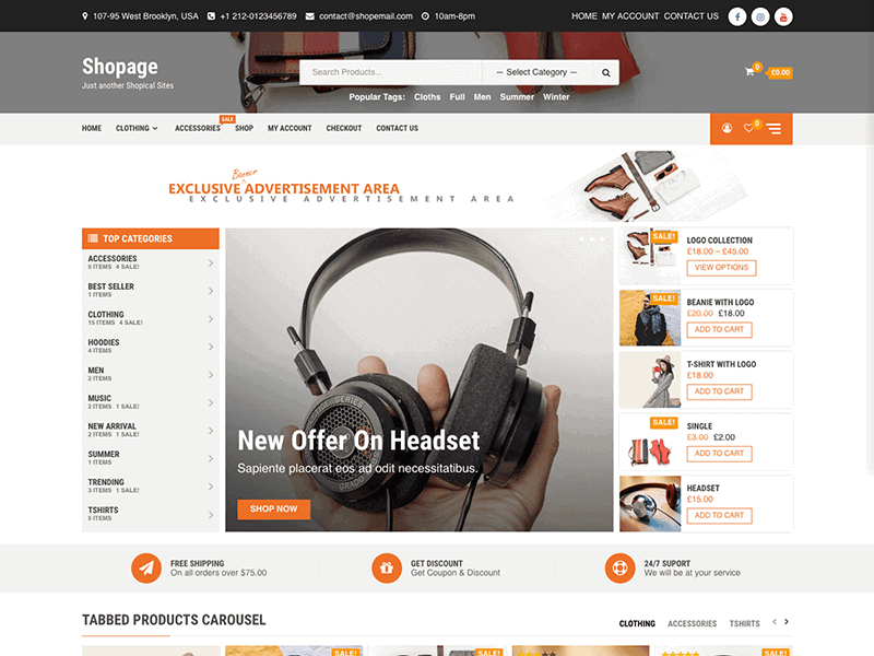 Shopage: A Minimal WordPress Store Theme