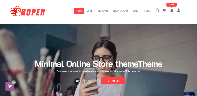 Shoper: A Sleek and Stylish Webshop Template