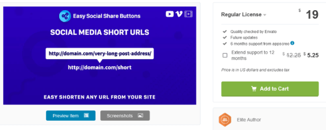 Short URLs - Add-on