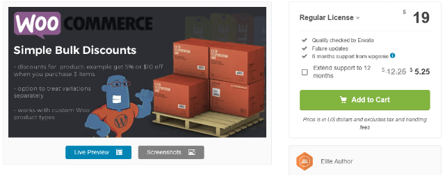 Simple Bulk Discounts
