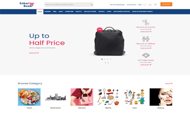 Sobarbazar - eCommerce html Template