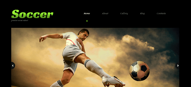 The Soccer WP Template