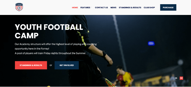 Sport Club, a Clean Theme for Baseball Sports
