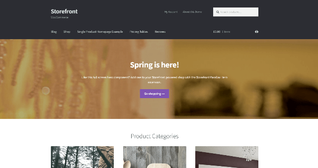 Storefront: a Foundational WordPress WooCommerce Theme