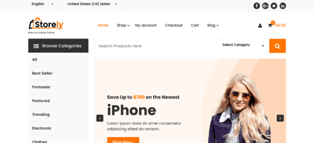 Storess: Custom T-Shirt Web Design