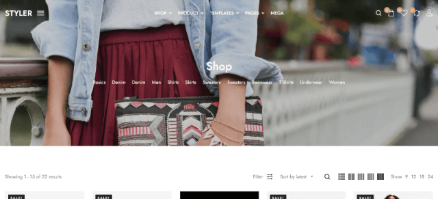 Styler: Trendy eCommerce Designs