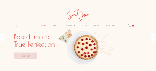 Sweet Jane WordPress yogurt theme 