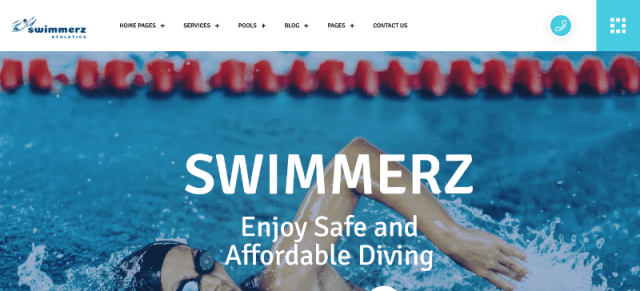 swimming pool wordpress themes