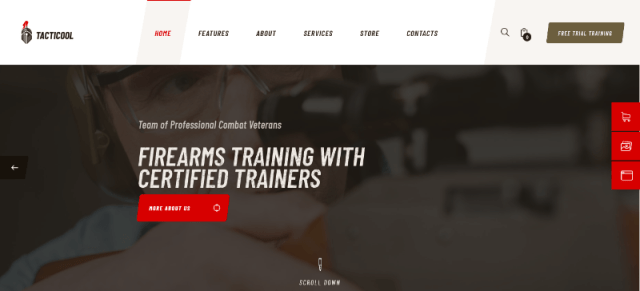 Tacticool a WordPress firearms theme