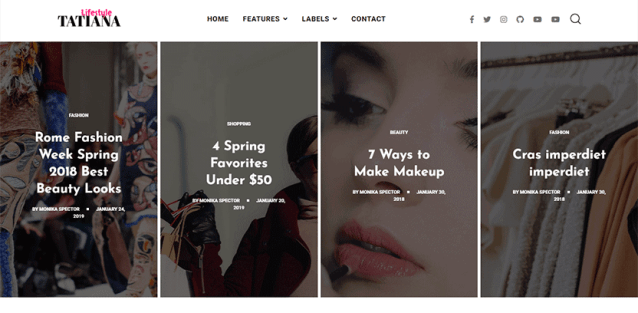 Tatiana - a Multi-Purpose Blogspot Template