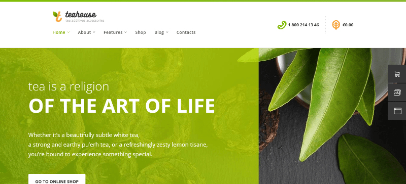 TeaHouse: The Best Tea WordPress Theme for Your Business