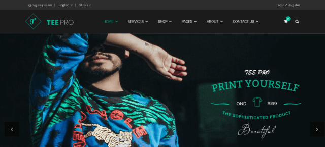 TEEPRO: Dress Retail Online Store Design