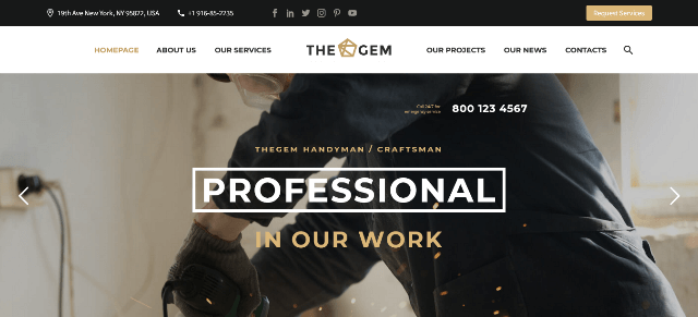 TheGem: A Clean Artisan Website Theme