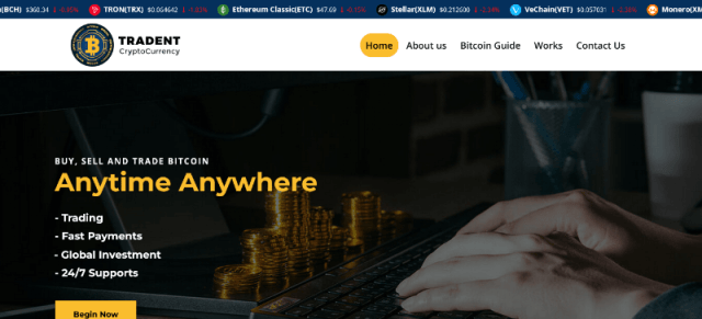 Tradent a ICO WordPress theme