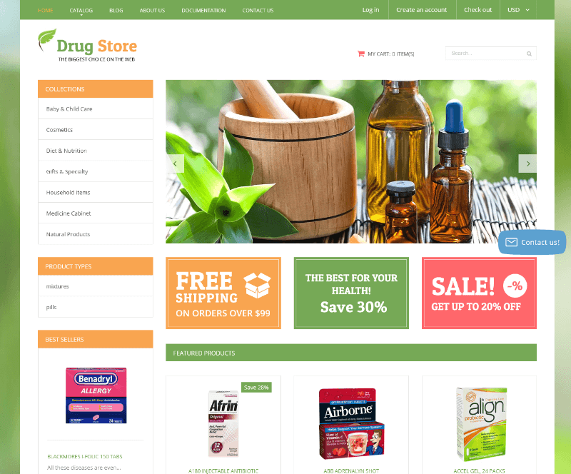 A Clean Wellness and Health Store Theme
