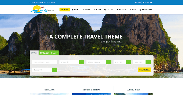 Trendy Travel: An Ultimate Discovery Website Design