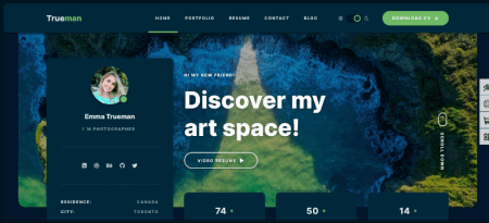 Resume website template