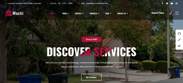 Wastii Junk Removal WordPress Template