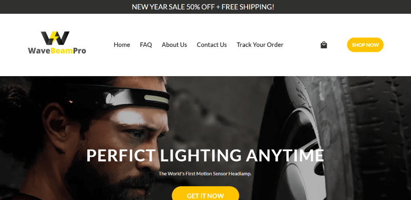 WaveBeamPro a Good Example of Shopify Store
