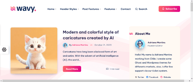 Wavy: The Fastest WP Blog Theme