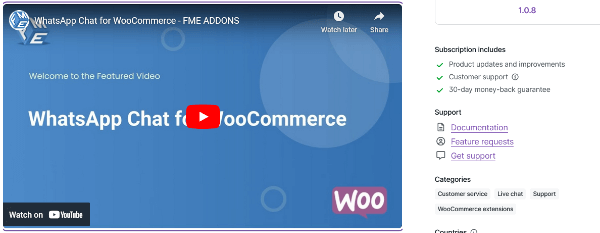 WhatsApp Chat for WooCommerce