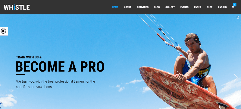 Whistle: A Creative Mountain WordPress Template