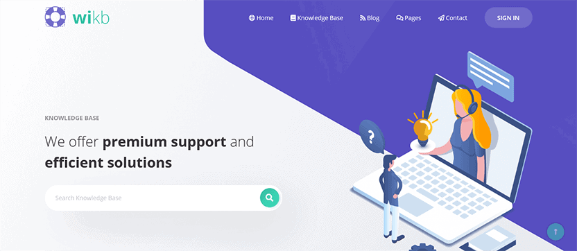 knowledge base wiki theme