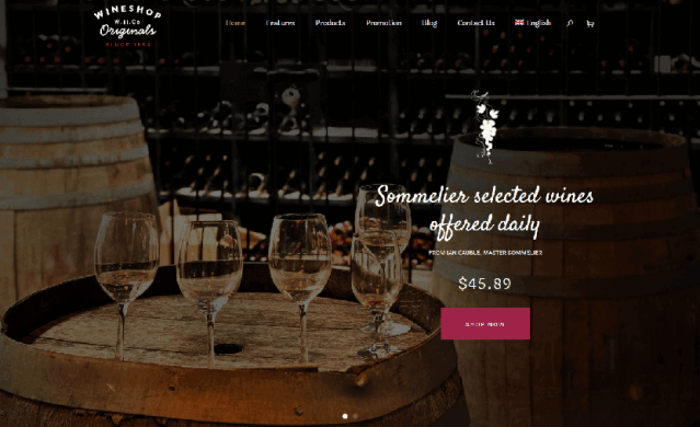 WineShop - woocommerce wine shop