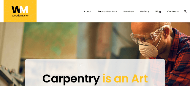 Woodsmaster: A Clean Website Template for Woodworking Enthusiasts