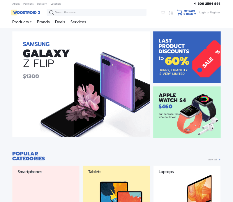 Woostroid2: an Incredible WordPress Template