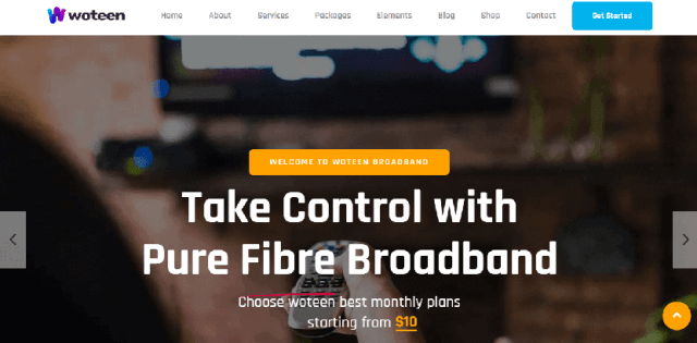 Woteen - telecom WordPress theme