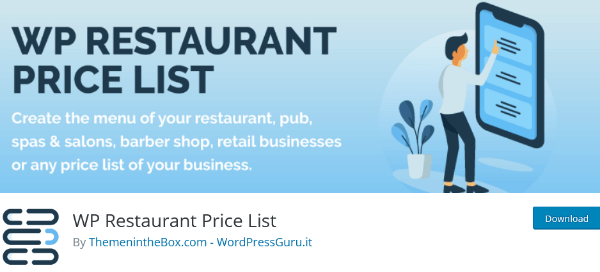 WP Restaurant Price List
