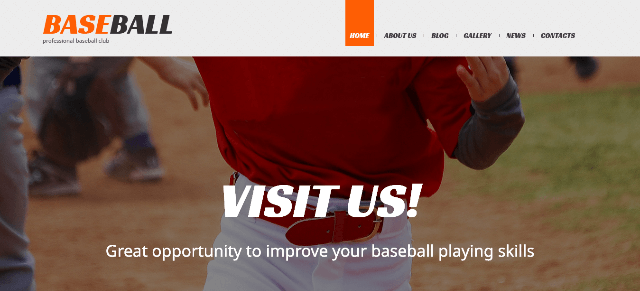 Baseball - An Ultimate Website Template