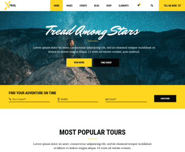 adventure WordPress theme
