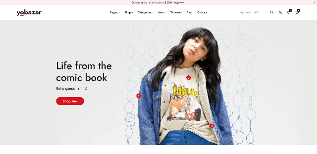 Yobazar: A Basic WordPress Template