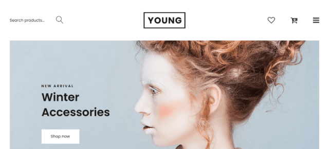 Young bootstrap shopping cart template