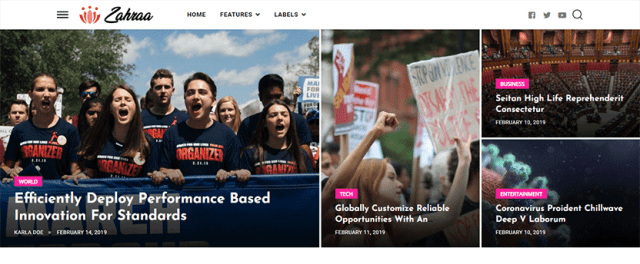 Zahraa - Lifestyle Blog and Magazine Template