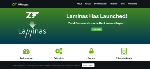 Zend best PHP framework
